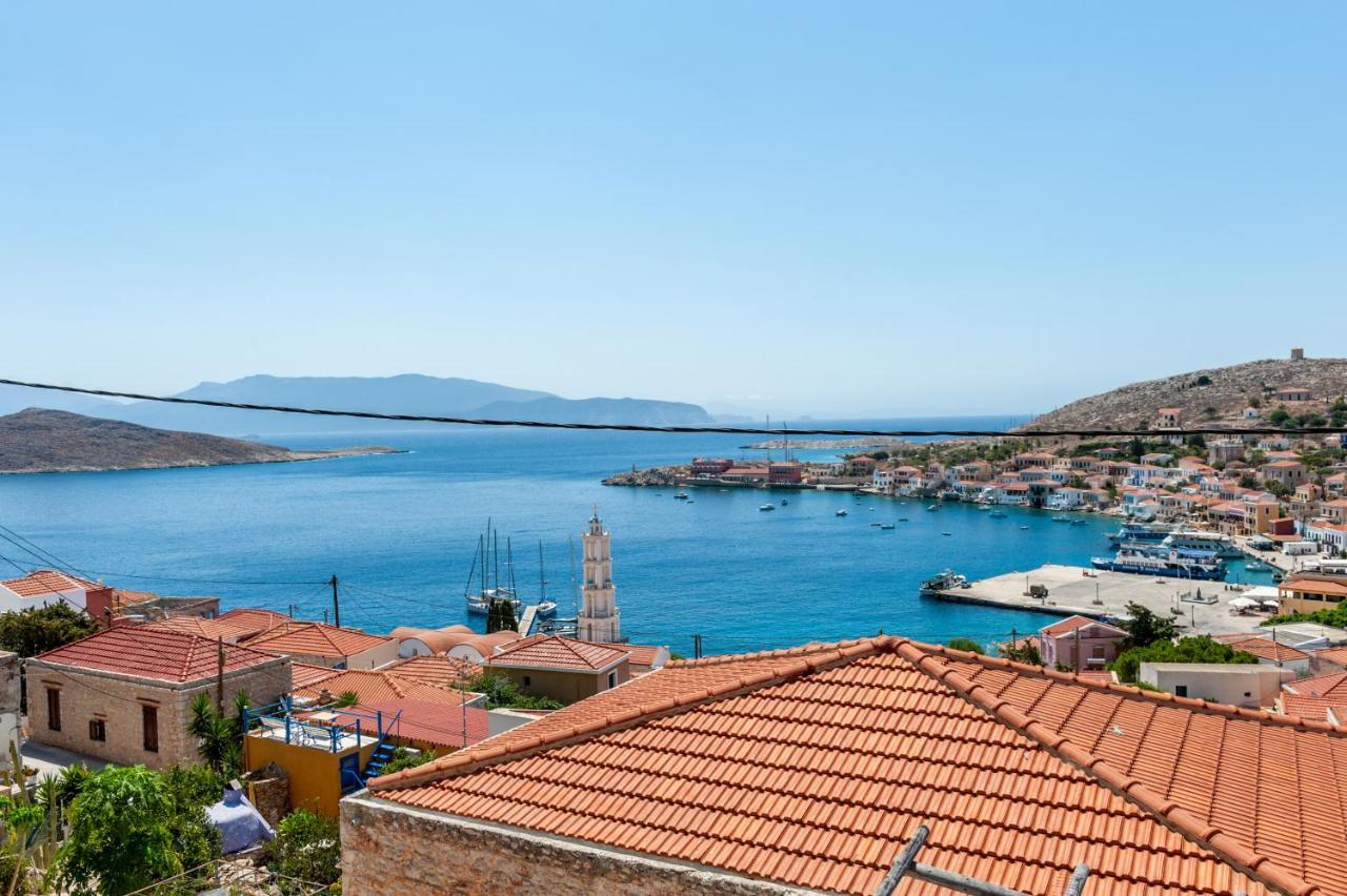 Atlantis Houses Chalki Town Buitenkant foto