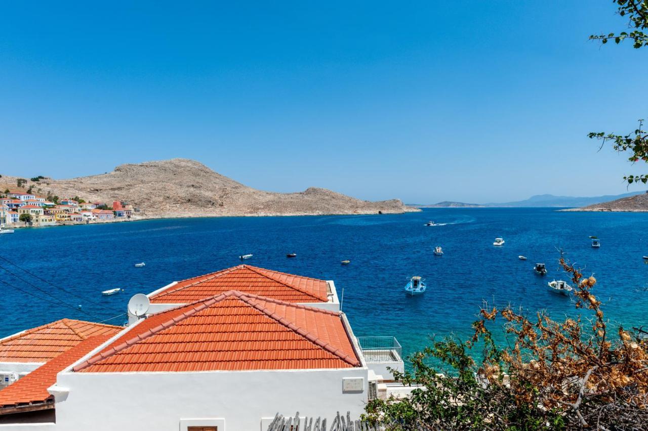 Atlantis Houses Chalki Town Buitenkant foto