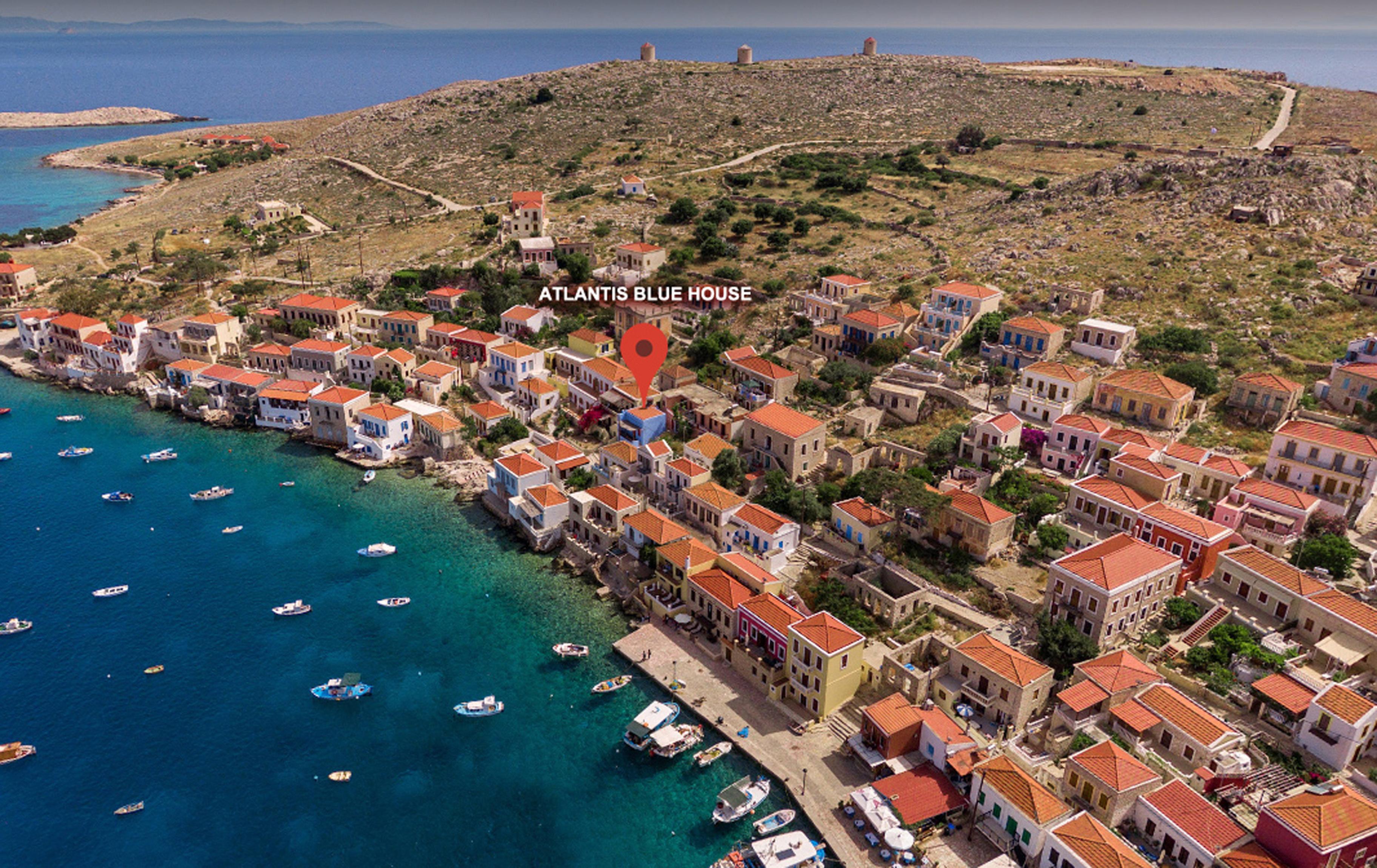 Atlantis Houses Chalki Town Buitenkant foto